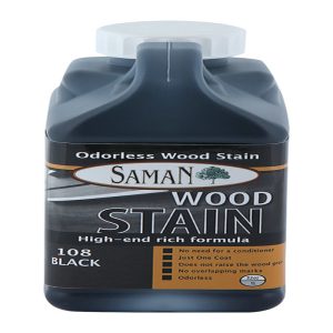 Saman Semi-Solid Black Water-Based Wood Stain 32 oz