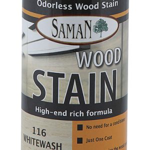 Saman Semi-Transparent Whitewash Water-Based Wood Stain 12 oz
