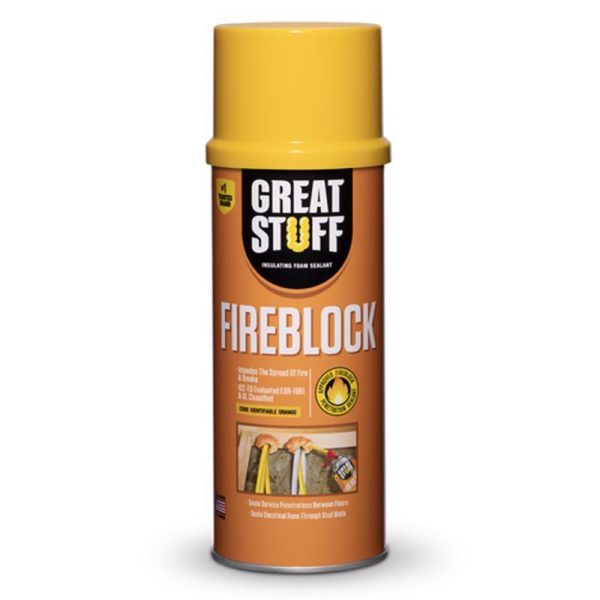 Great Stuff Smart Dispenser Orange Polyurethane Fireblock Foam Sealant 12 oz