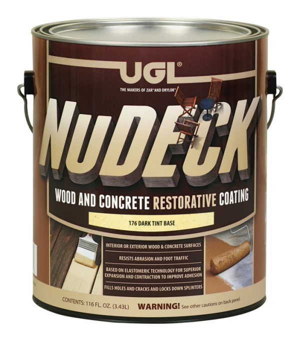 UGL NuDECK Flat Dark Tint Base Deep Tone Base Floor and Patio Coating 1 gal