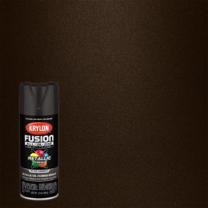 Krylon Fusion All-In-One Metallic Oil Rubbed Bronze Paint+Primer Spray Paint 12 oz