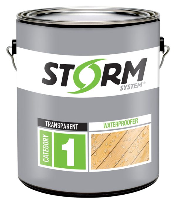 Storm System Transparent Clear Water-Based Penetrating Waterborne Exterior Stain 1 gal