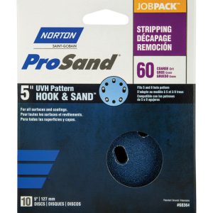 Norton ProSand 5 in. Zirconia Alumina Hook and Loop H831 Sanding Disc 60 Grit Coarse 10 pk