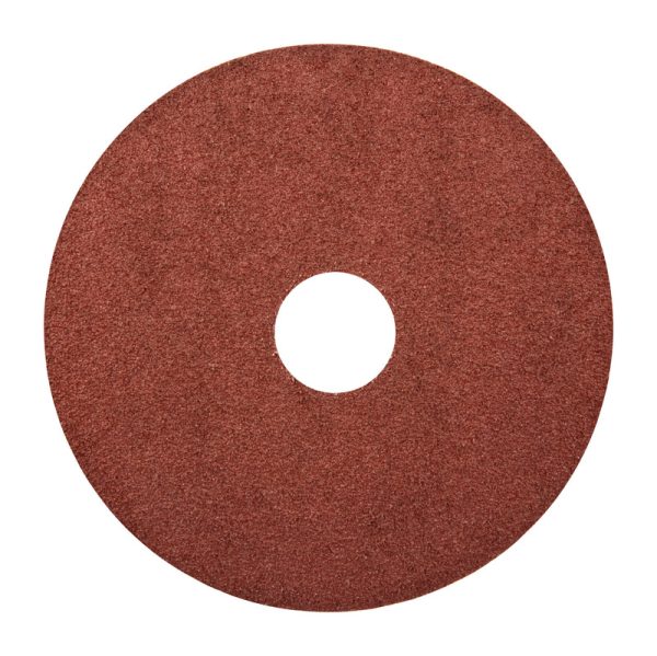 Norton 4.5 in. Aluminum Oxide Center Mount Fiber Disc 24 Grit Extra Coarse 25 pk