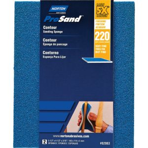 Norton ProSand 5.5 in. L X 4.5 in. W X 0.188 in. 220 Grit Very Fine Contour Sanding Sponge