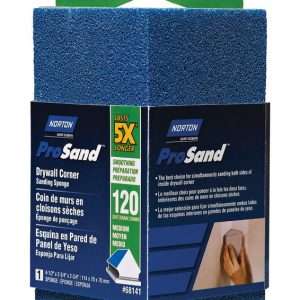Norton ProSand 4.5 in. L X 2.75 in. W X 2.75 in. 120 Grit Medium Corner Sanding Sponge
