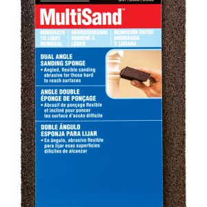 Norton 4.875 in. L X 2.88 in. W X 1 in. 80/120 Grit Fine/Medium Dual Angle Sanding Sponge