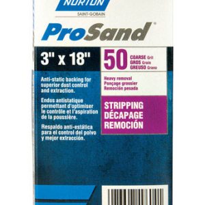 Norton ProSand 18 in. L X 3 in. W Zirconia Alumina Cloth Portable Sanding Belt 50 Grit Coarse 2 pk
