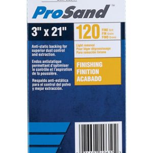 Norton ProSand 21 in. L X 3 in. W Zirconia Alumina Cloth Portable Sanding Belt 120 Grit Medium 2 pk