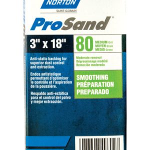 Norton ProSand 18 in. L X 3 in. W Zirconia Alumina Cloth Portable Sanding Belt 80 Grit Coarse 2 pk
