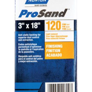 Norton ProSand 18 in. L X 3 in. W Zirconia Alumina Cloth Portable Sanding Belt 120 Grit Medium 2 pk