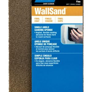 Norton WallSand 4.88 in. L X 2.88 in. W X 1 in. Fine Single Angle Sanding Sponge
