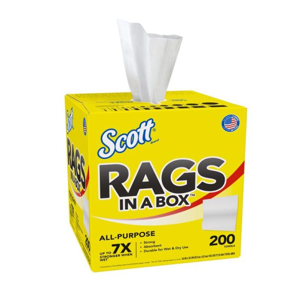 Scott Paper Rags 12 in. W X 10 in. L 200 pc