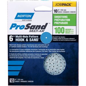 Norton ProSand 6 in. Ceramic Alumina Hook and Loop A975 Sanding Disc 100 Grit Medium 10 pk