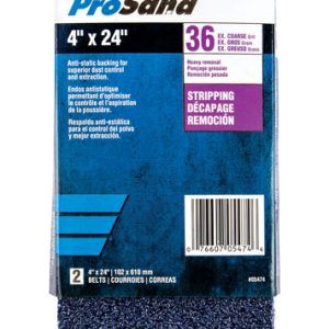 Norton ProSand 24 in. L X 4 in. W Zirconia Alumina Cloth Protable Sanding Belt 36 Grit Extra Coarse