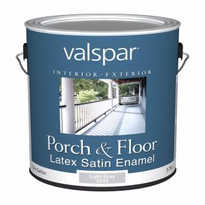 Valspar Satin Light Gray Porch & Patio Floor Paint 1 gal