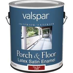 Valspar Satin Tile Red Porch & Patio Floor Paint 1 gal