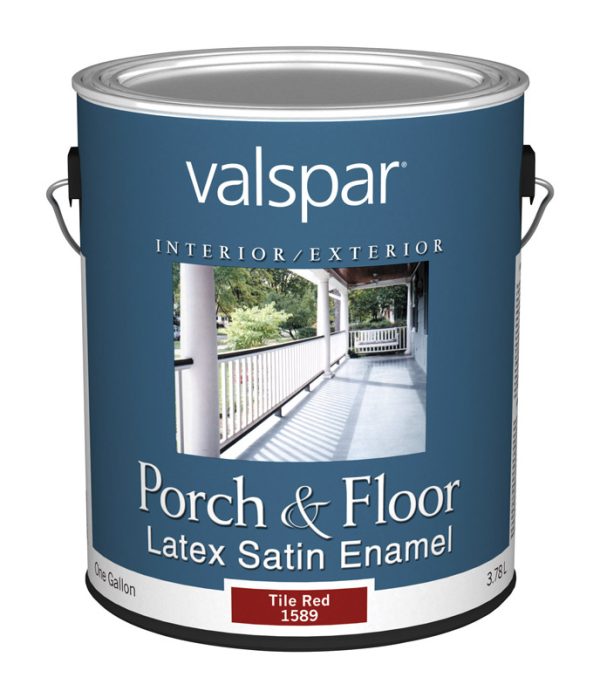 Valspar Satin Tile Red Porch & Patio Floor Paint 1 gal