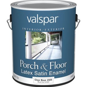 Valspar Satin Clear Porch & Patio Floor Paint 1 gal