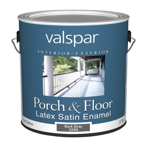 Valspar Satin Dark Gray Porch & Patio Floor Paint 1 gal