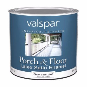 Valspar Satin Clear Porch & Patio Floor Paint 1 qt
