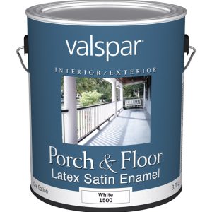 Valspar Satin White Porch & Patio Floor Paint 1 gal