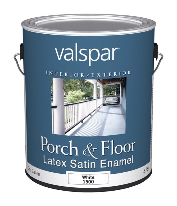 Valspar Satin White Porch & Patio Floor Paint 1 gal