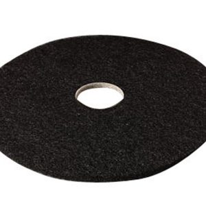3M Scotch-Brite 20 in. D Non-Woven Natural/Polyester Fiber Floor Pad Black