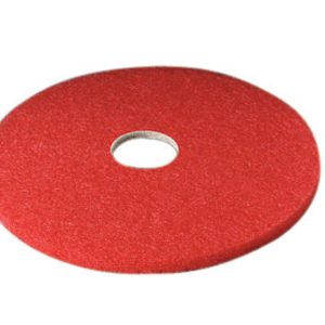 3M Scotch-Brite 17 in. D Non-Woven Natural/Polyester Fiber Buffer Floor Pad Red