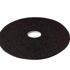 3M 17 in. D Non-Woven Natural/Polyester Fiber Floor Polishing Pad Black
