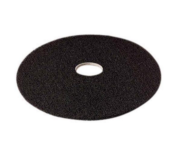 3M 17 in. D Non-Woven Natural/Polyester Fiber Floor Polishing Pad Black