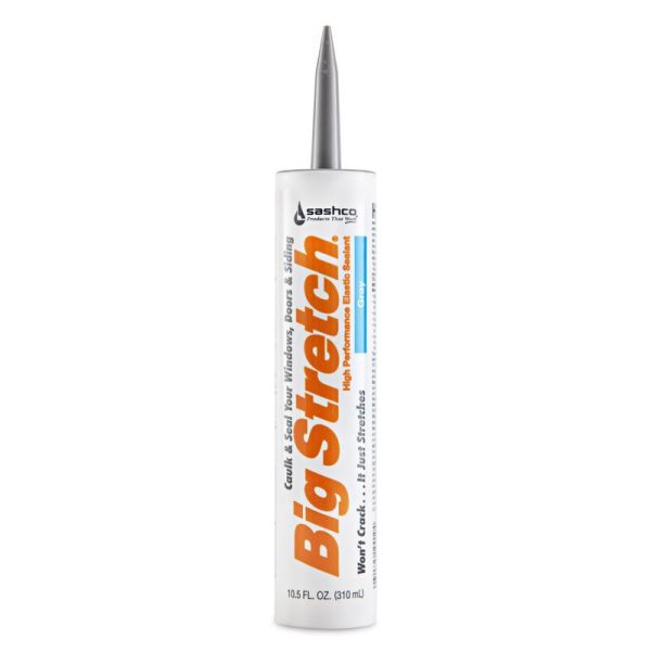 Sashco Big Stretch Gray Elastomeric Door, Siding and Window Caulk 10.5 oz