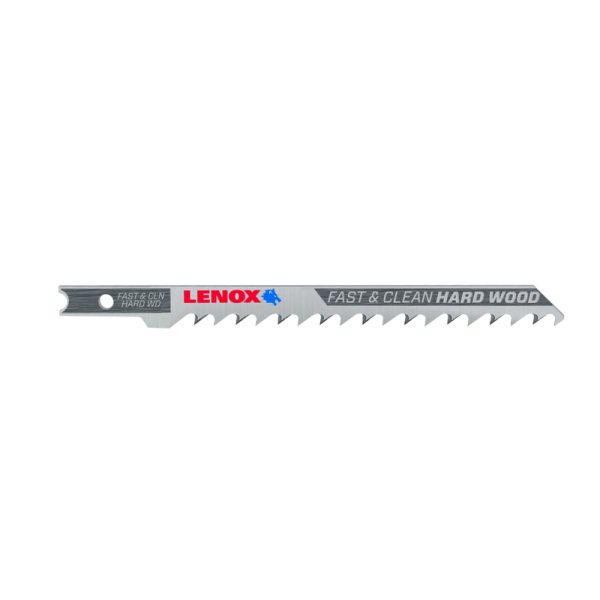 Lenox 4 in. Bi-Metal U-Shank Clean Hard Wood Jig Saw Blade 6 TPI 5 pk