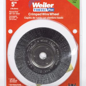 Weiler Vortec Pro 5 in. Crimped Wire Wheel Brush Carbon Steel 6000 rpm 1 pc