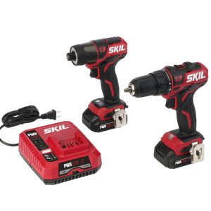 SKIL PWR CORE 12 V Cordless Brushless 2 Tool Drill and Driver Kit