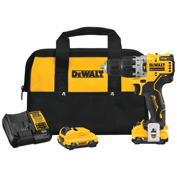 DEWALT 12V MAX Xtreme 12 V 3/8 in. Brushless Cordless Hammer Drill Kit (Battery & Charger)