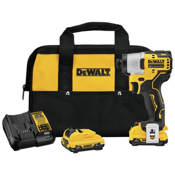 DEWALT 12V MAX XTREME 1/4 in. Cordless Brushless Impact Driver Kit (Battery & Charger)