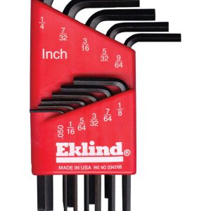 Eklind Hex-L .050 to 1/4 in. SAE L-Handle Hex L-Key Set 11 pc