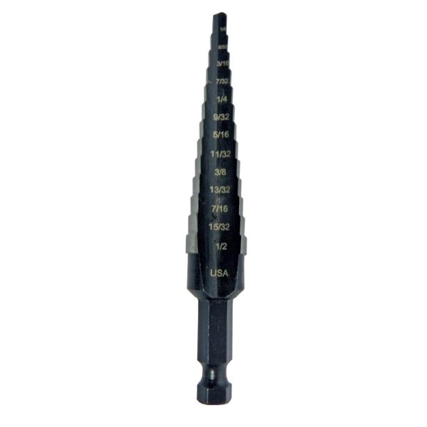 Irwin Unibit 1/8 to 1/2 in. X 6 in. L High Speed Steel Step Drill Bit 1 pc