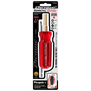 Picquic SIXPAC Plus 7 pc Multi-Bit Screwdriver 6 in.