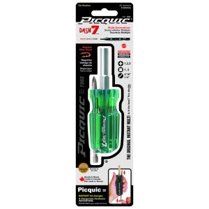 Picquic DASH 7 7 pc Compact Multi-Bit Screwdriver 4-3/4 in.