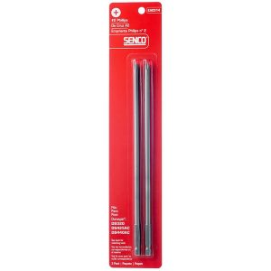 Senco DuraSpin Phillips #2 X 9 in. L Replacement Bit Steel 2 pk