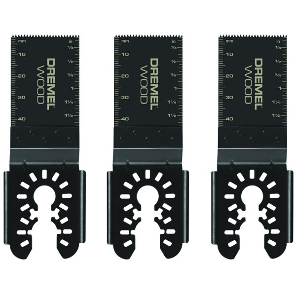 Dremel 1-5/8 in. Carbon Steel Universal Wood Flush Cut Blade 3 pk