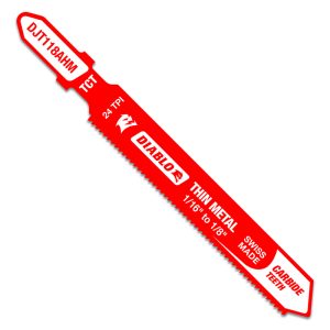 Diablo 3-1/4 in. Carbide T-Shank Jig Saw Blade 24 TPI 1 pk