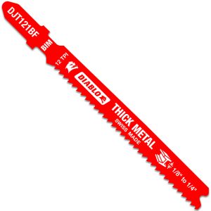 Diablo 3-5/8 in. Bi-Metal T-Shank Jig Saw Blade 12 TPI 5 pk
