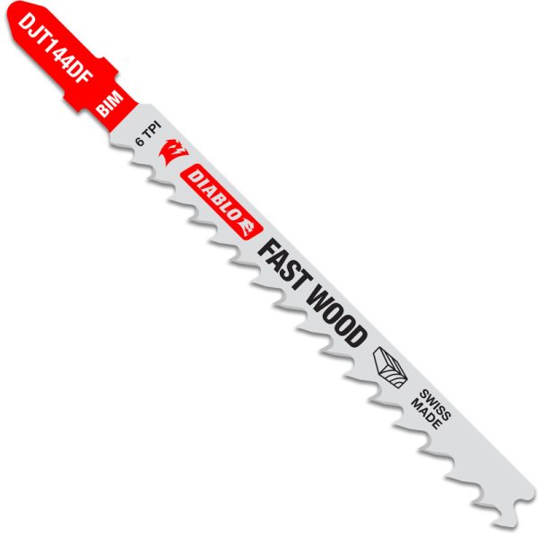 Diablo 4 in. Bi-Metal T-Shank Jig Saw Blade 6 TPI 5 pk