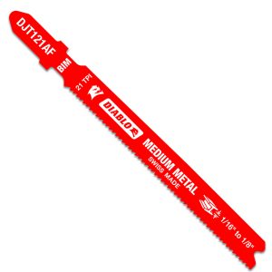 Diablo 3-5/8 in. Bi-Metal T-Shank Jig Saw Blade 21 TPI 5 pk