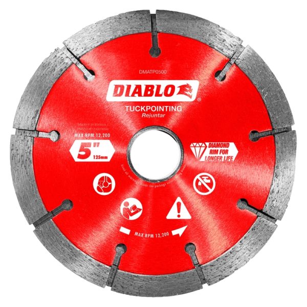 Diablo 5 in. D X 7/8 in. Diamond Tuck Point Masonry Cut-Off Wheel