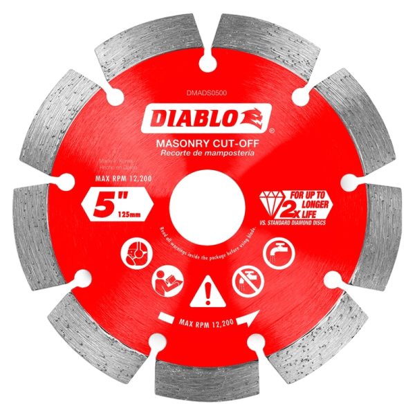 Diablo 5 in. D X 7/8 in. Diamond Segmented Masonry Cut-Off Disc