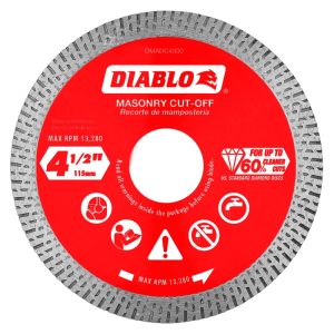 Diablo 4-1/2 in. D X 7/8 in. Diamond Continuous Rim Masonry Cut-Off Disc